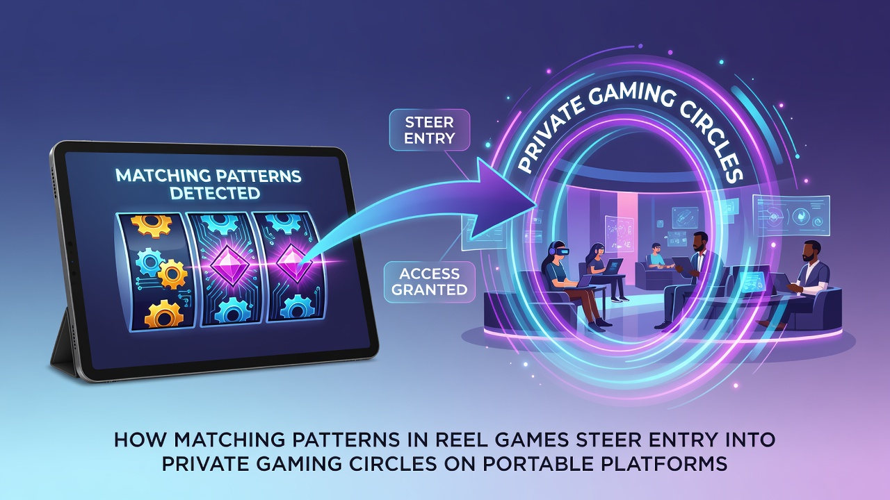 Smartphone interface showing entry to an exclusive mobile gaming circle after reel pattern matches