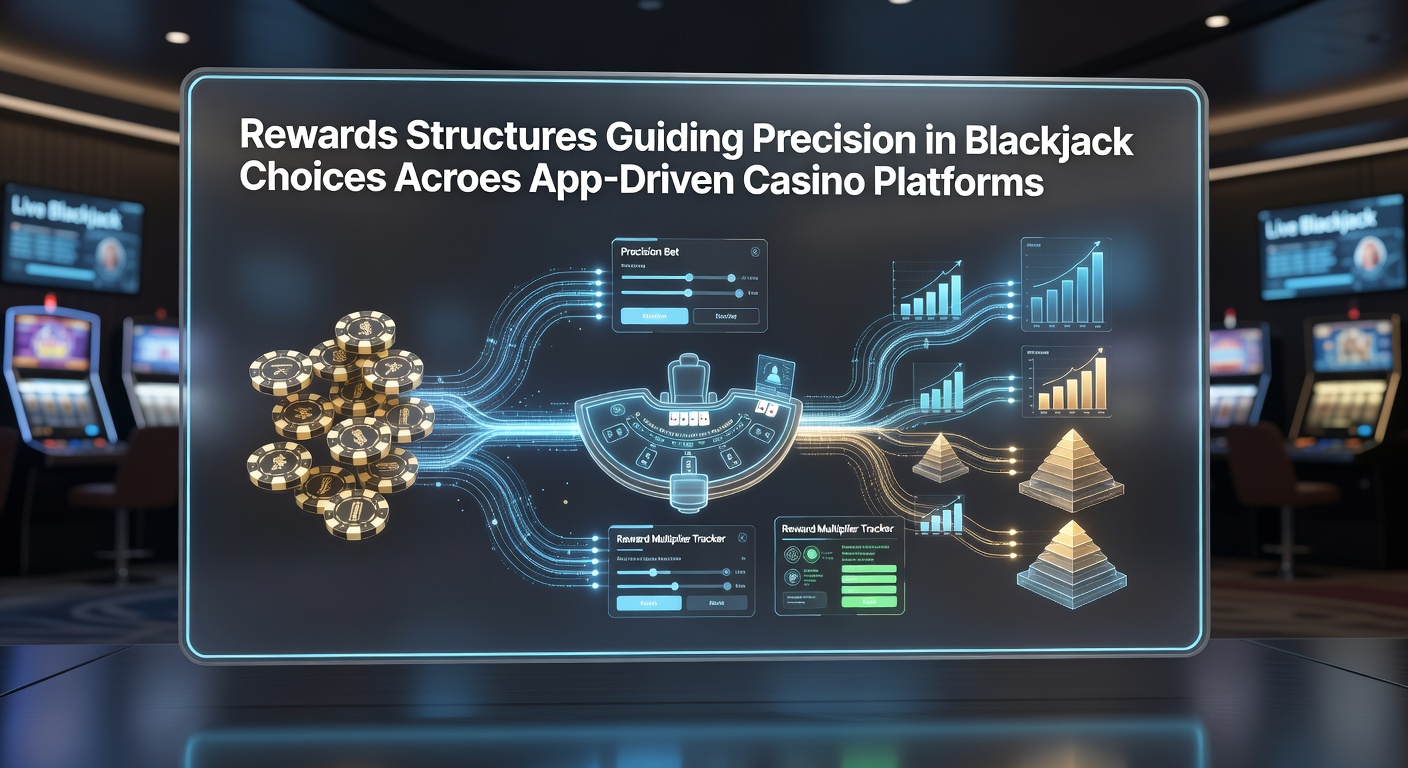 Mobile blackjack interface displaying tiered reward indicators and strategy prompts on an app-driven casino platform